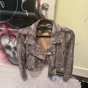 Snakeskin Print Women's Jacket